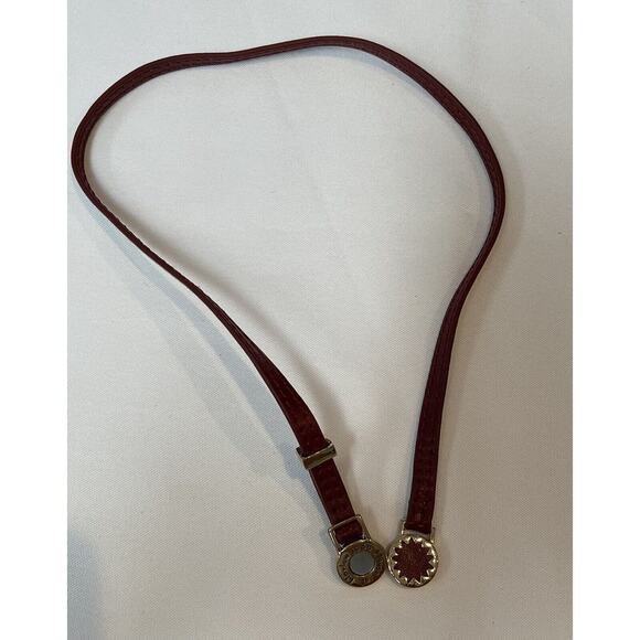 House of Harlow red leather - gold pendant, perfect condition. - Picture 11 of 16